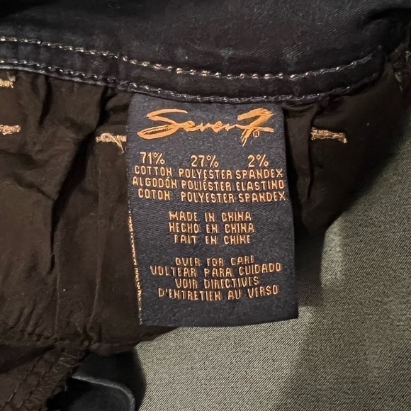 7 for all Mankind Rocker Slim Dark Wash Jeans, Size 10 - Picture 6 of 7